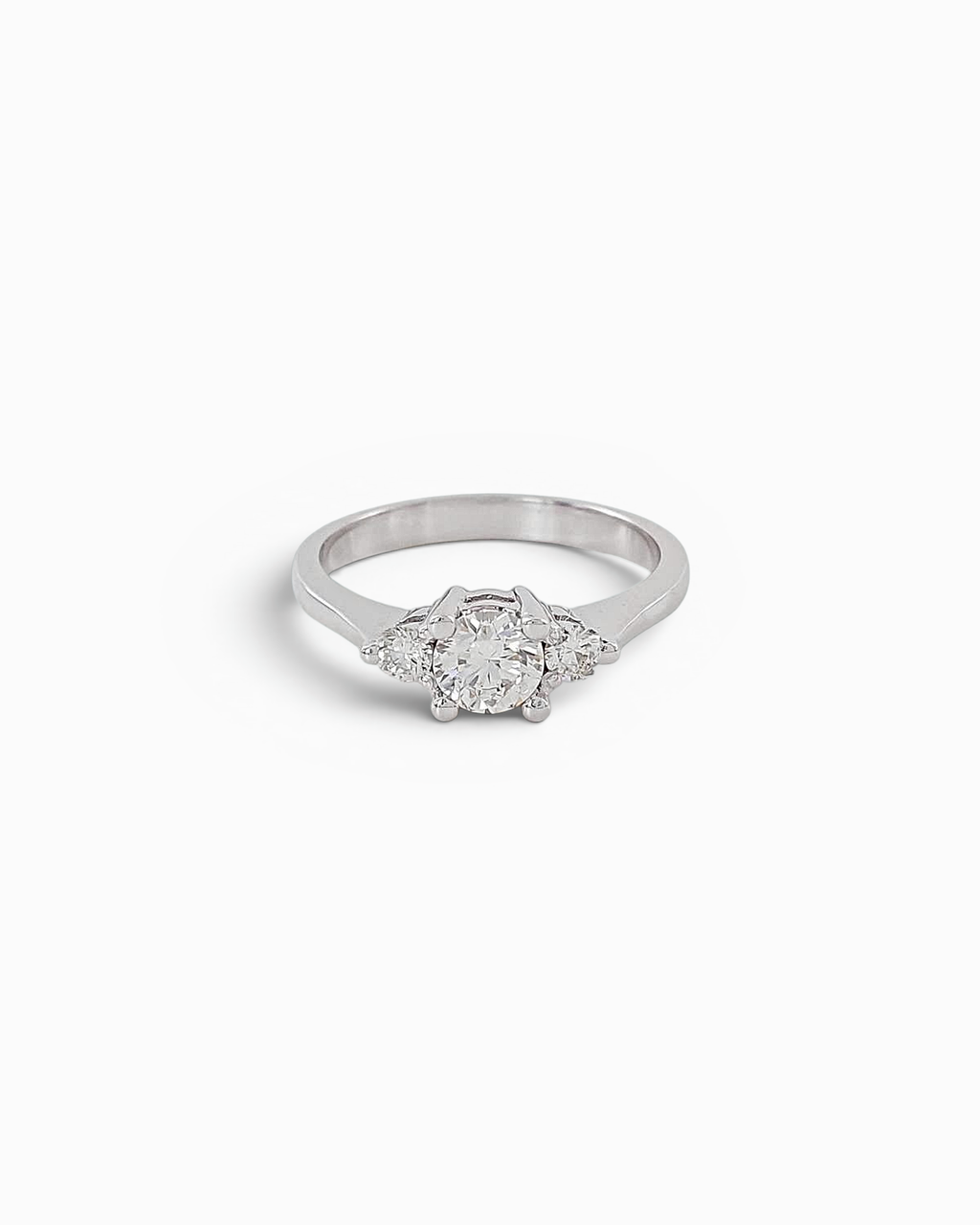 Anillo Eterna de Brillantes Certificado en Oro Blanco