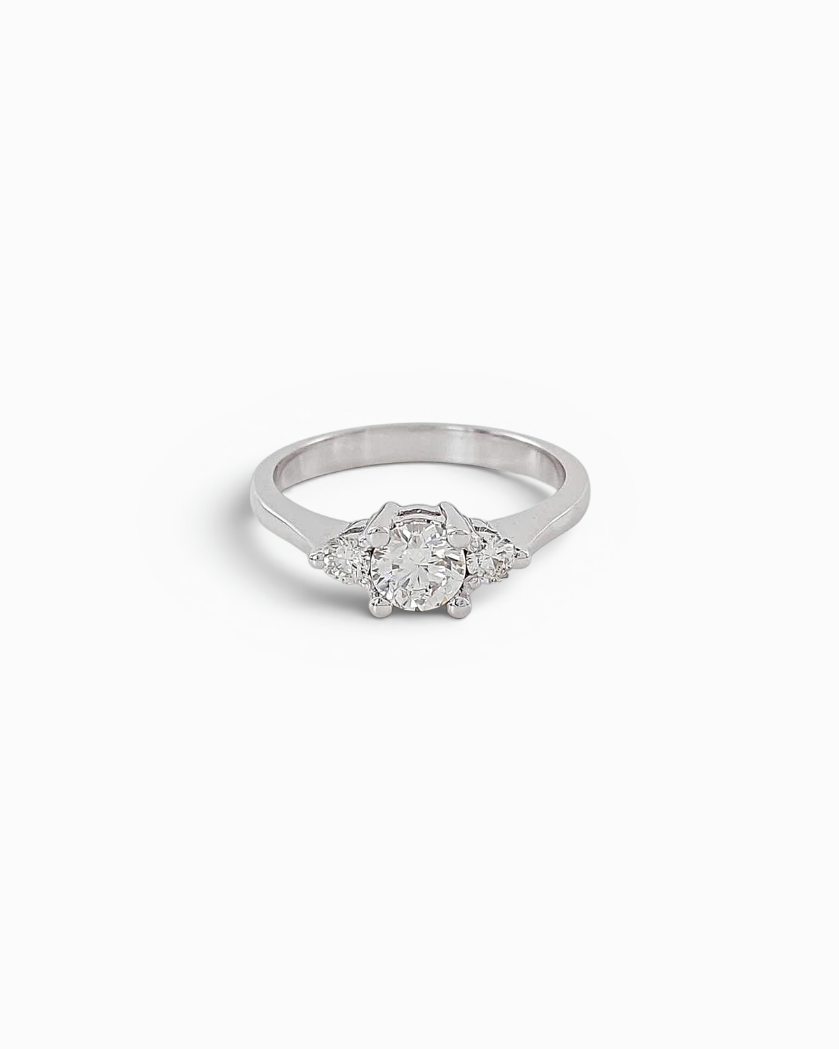 Anillo Eterna de Brillantes Certificado en Oro Blanco