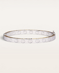 Brazalete Duna Rígido en Oro Bicolor
