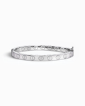 Brazalete Duna Rígido en Oro Blanco