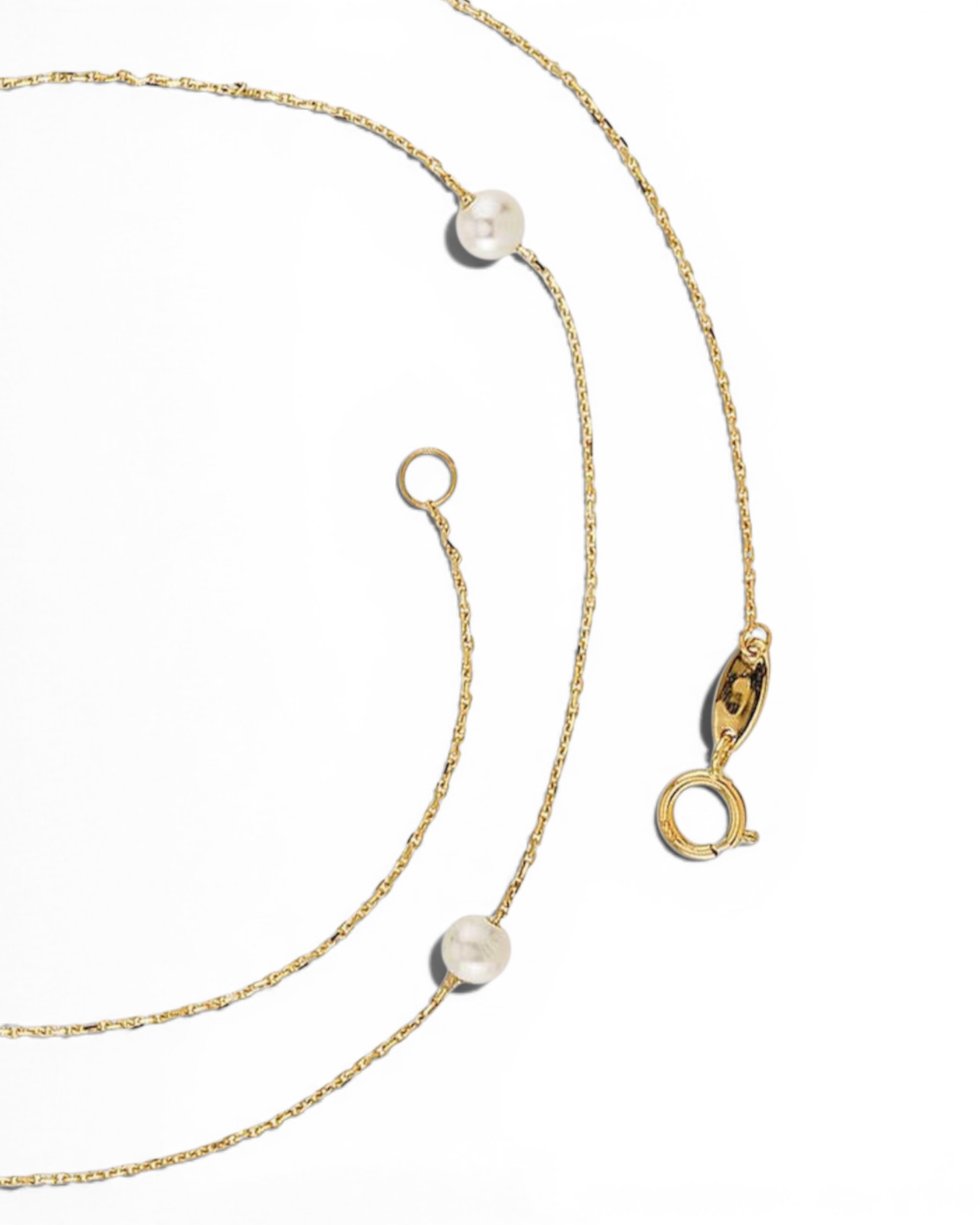 Collar Náyade de Perlas en Oro Amarillo
