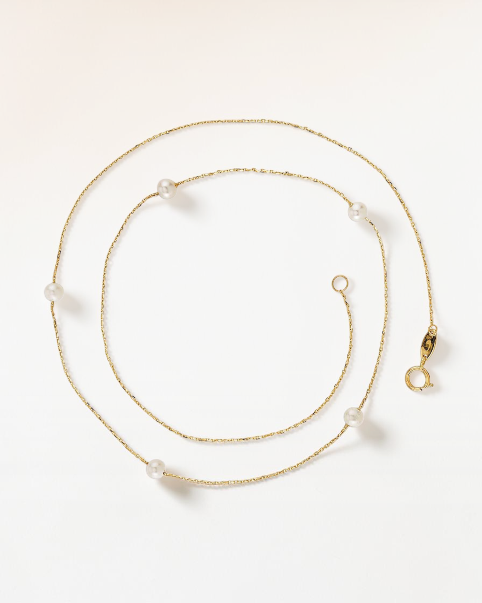 Collar Náyade de Perlas en Oro Amarillo