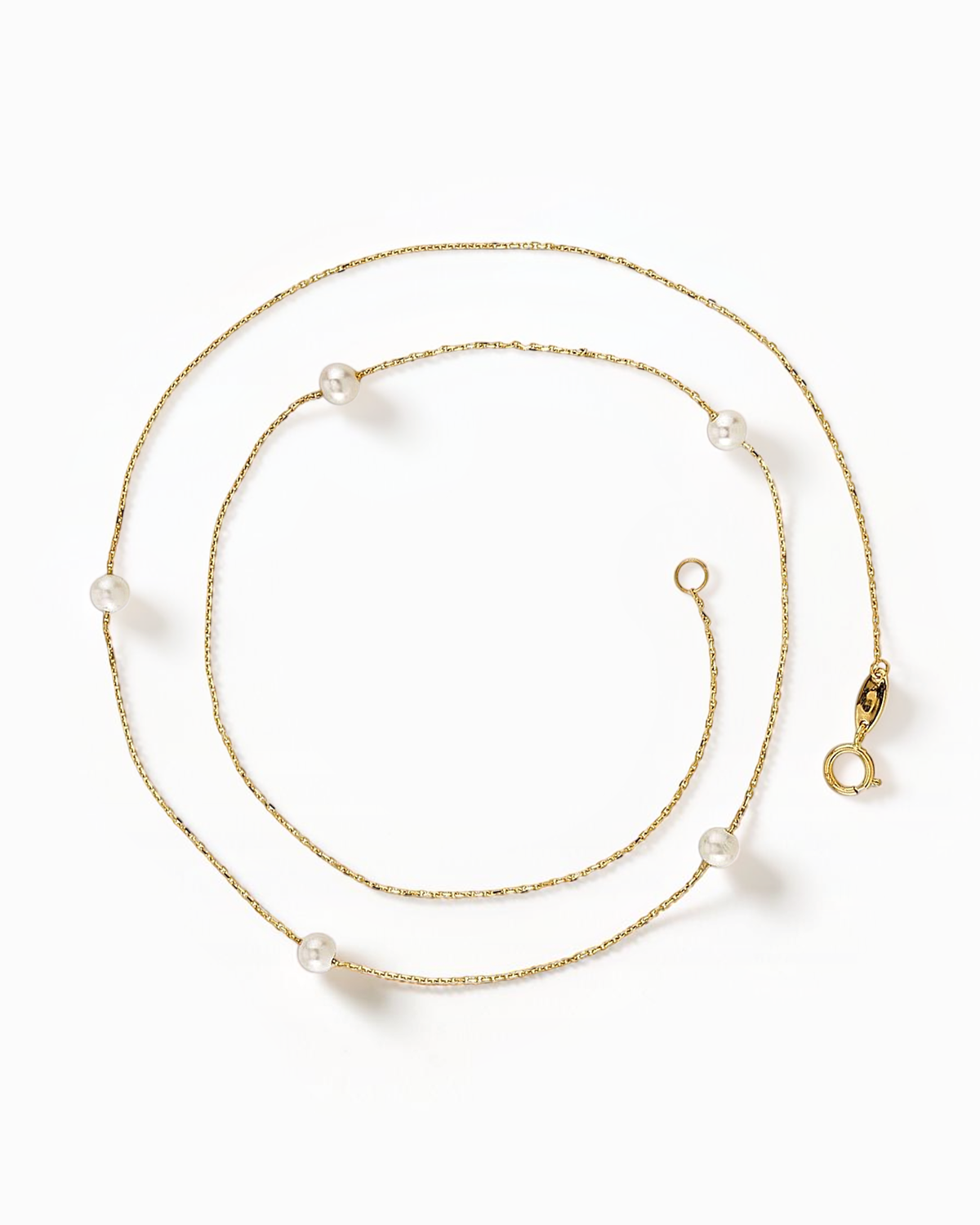 Collar Náyade de Perlas en Oro Amarillo
