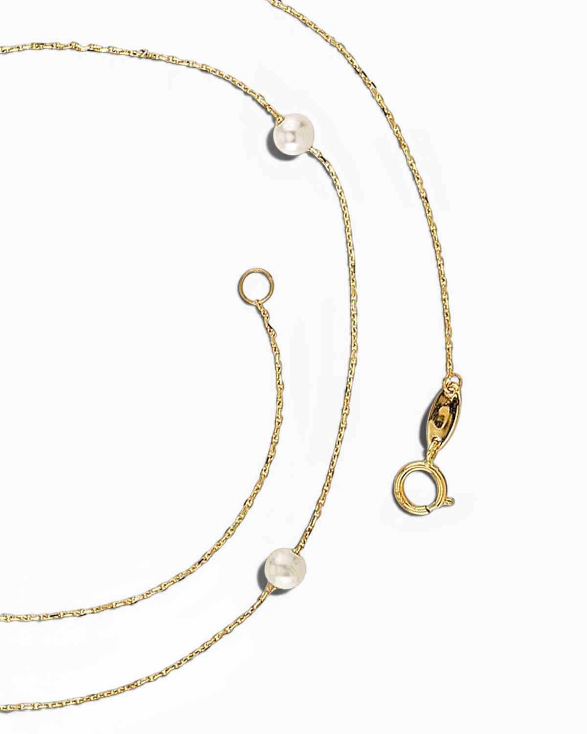 Collar Náyade de Perlas en Oro Amarillo
