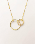 Collar Noa de Doble Aro en Oro Amarillo