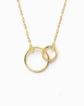 Collar Noa de Doble Aro en Oro Amarillo