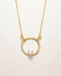 Gargantilla Dalia con Circonita en Oro Amarillo