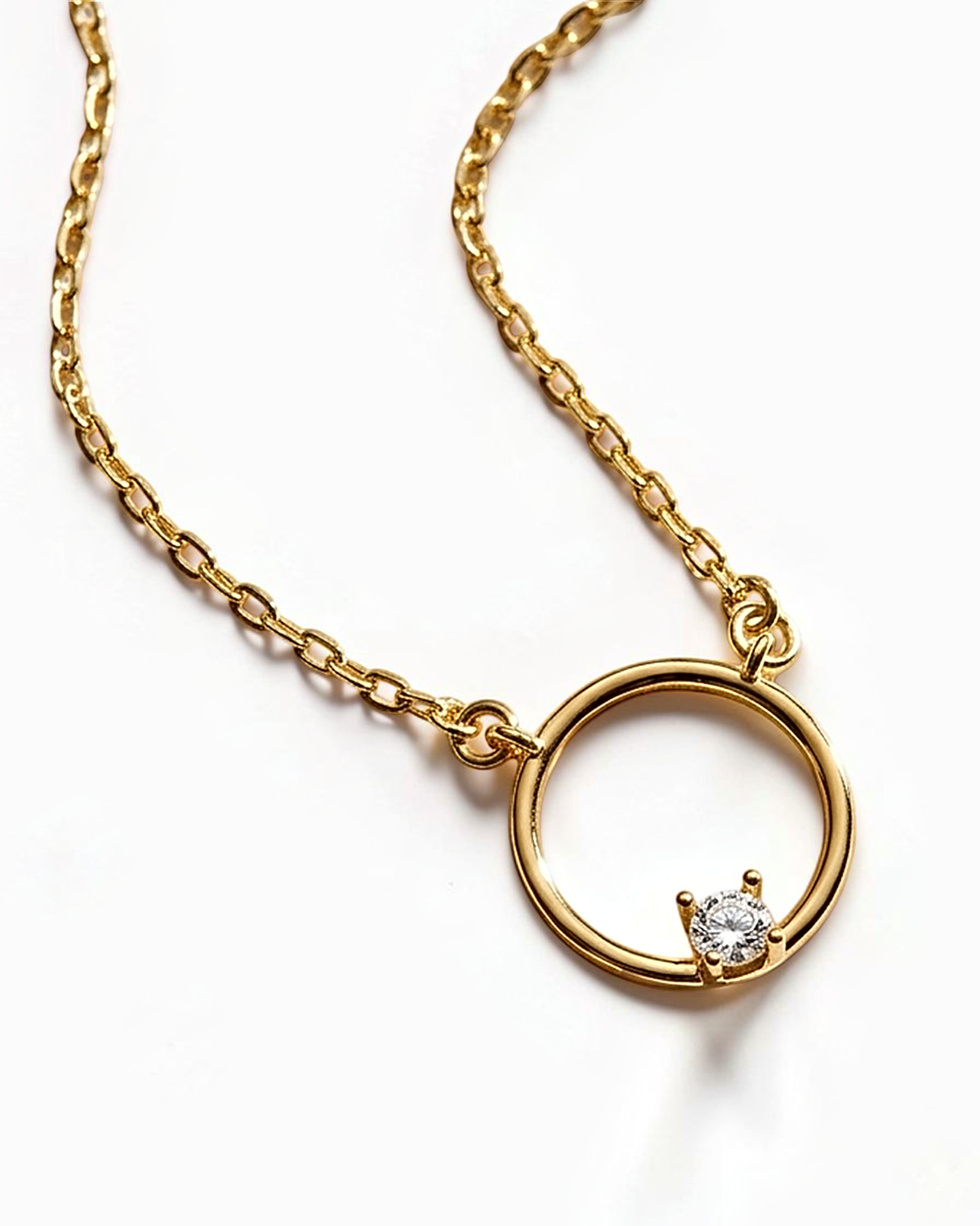 Gargantilla Dalia con Circonita en Oro Amarillo