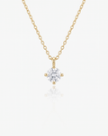 Colgante Diana Solitario de Diamante en Oro Amarillo
