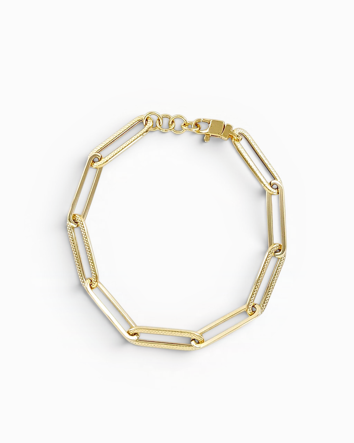 Pulsera Roma de Eslabones en Oro Amarillo